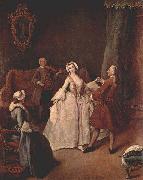 Pietro Longhi The Dancing Lesson oil painting